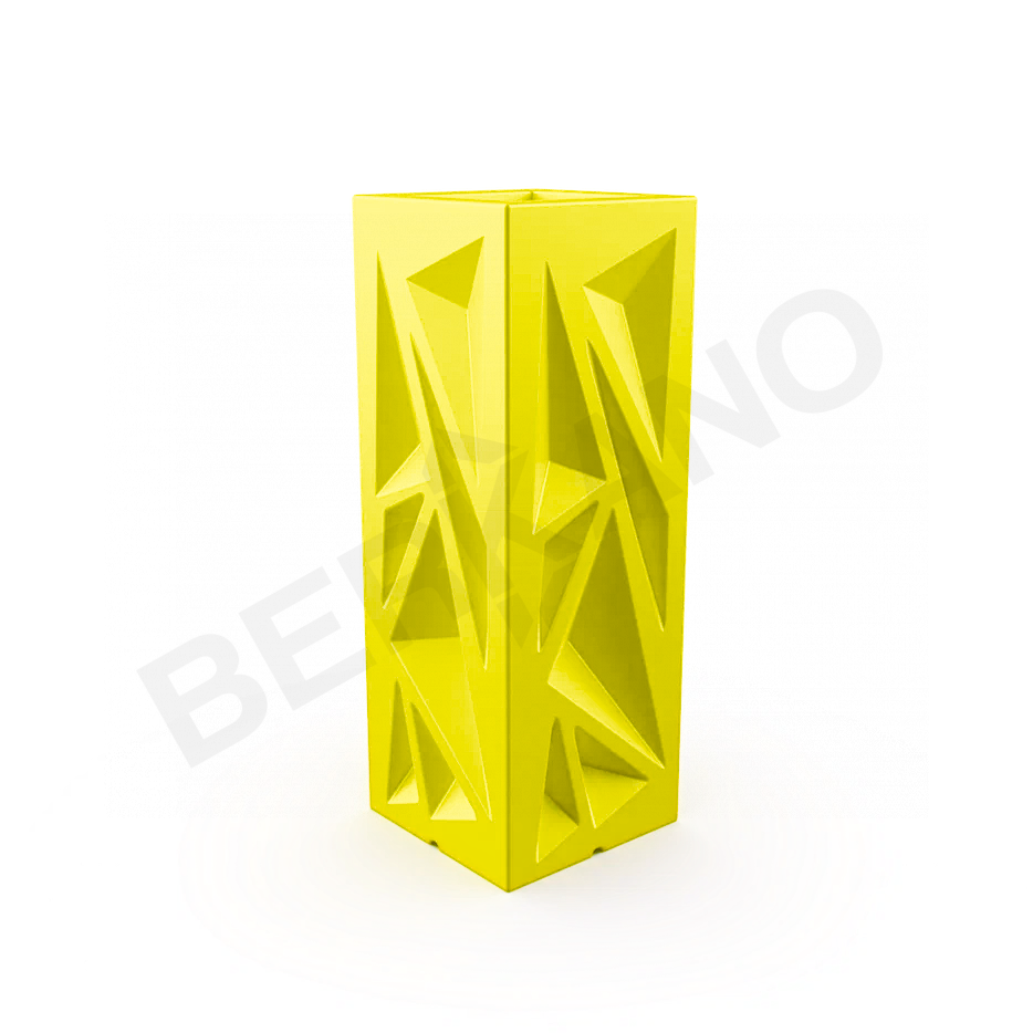 Кашпо Icelandic Vertical DB желтого цвета - фото 1