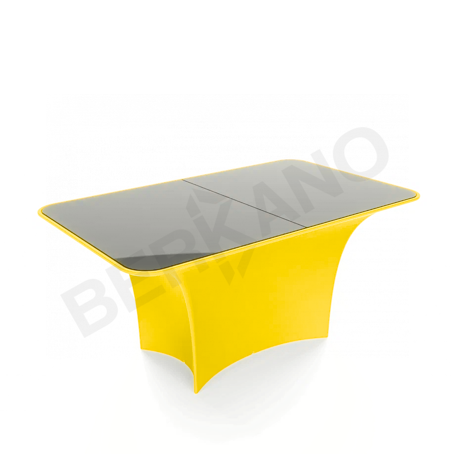 Стол Oasis со стеклом желтого цвета - фото 1