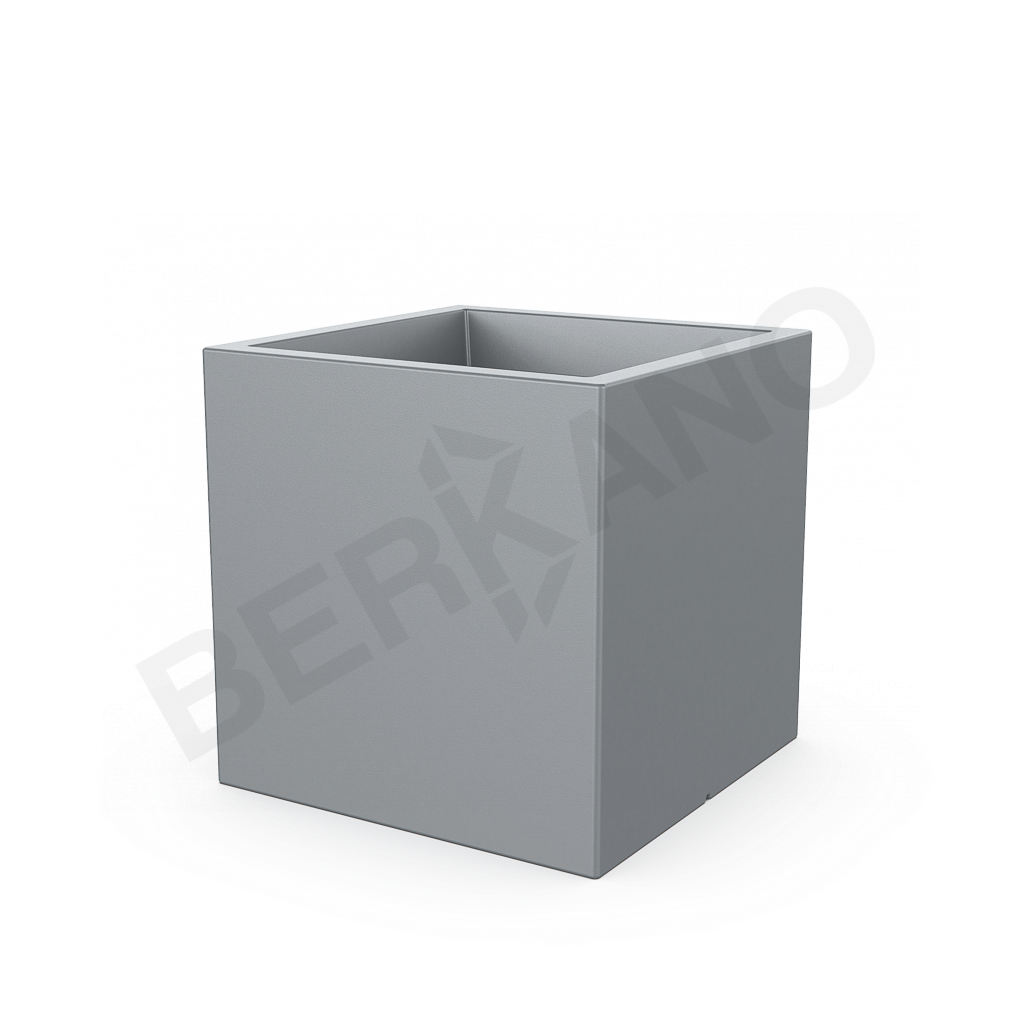 Кашпо Quarter 70 DB серого цвета - фото 1