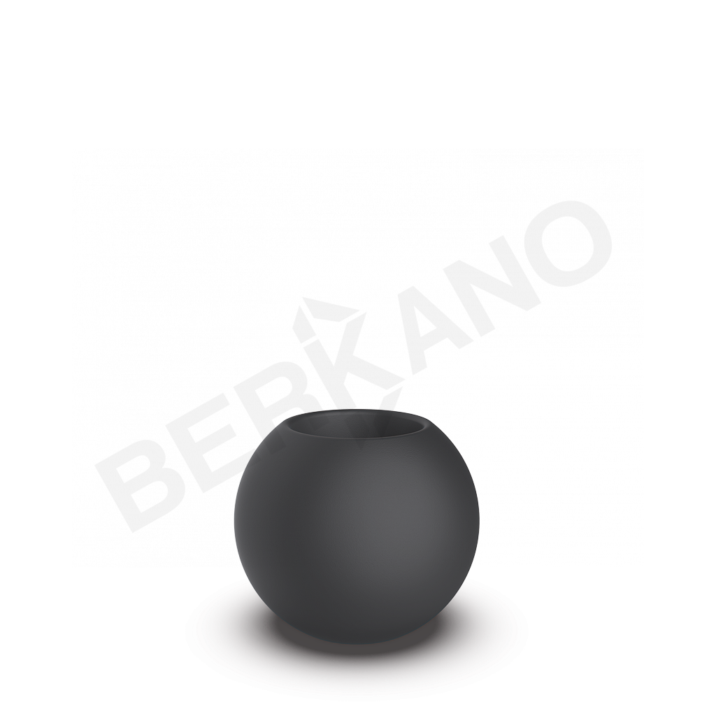 Кашпо Terra 40 DB графитового цвета - фото 1