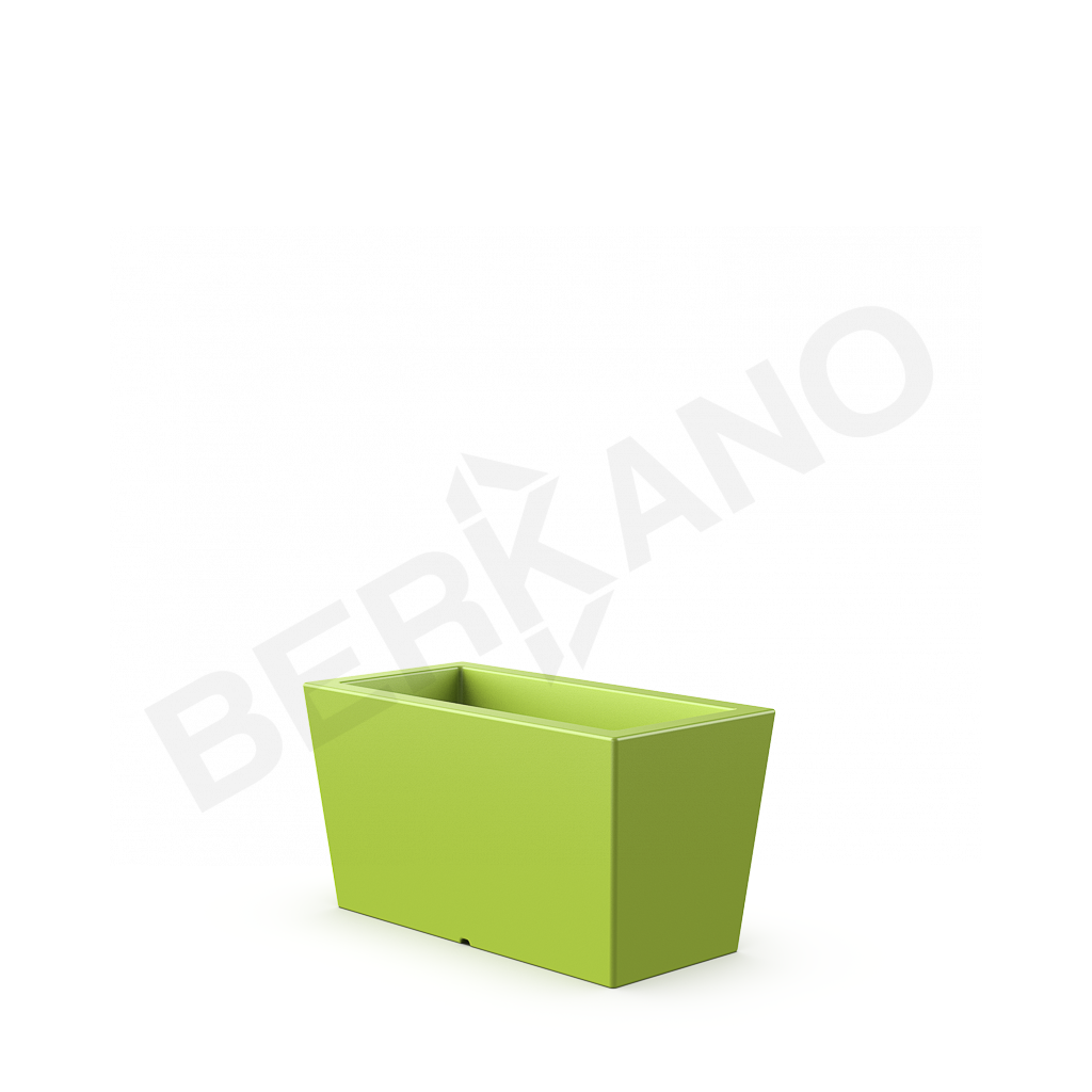 Кашпо Trapezio 42H DB зеленого цвета - фото 1