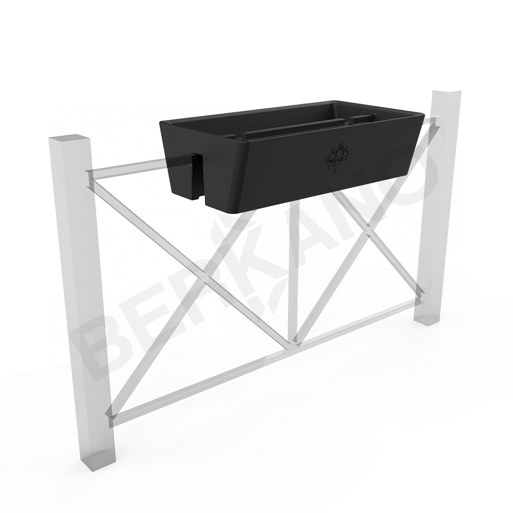 Кашпо Pabellon 27 черного цвета - фото 1