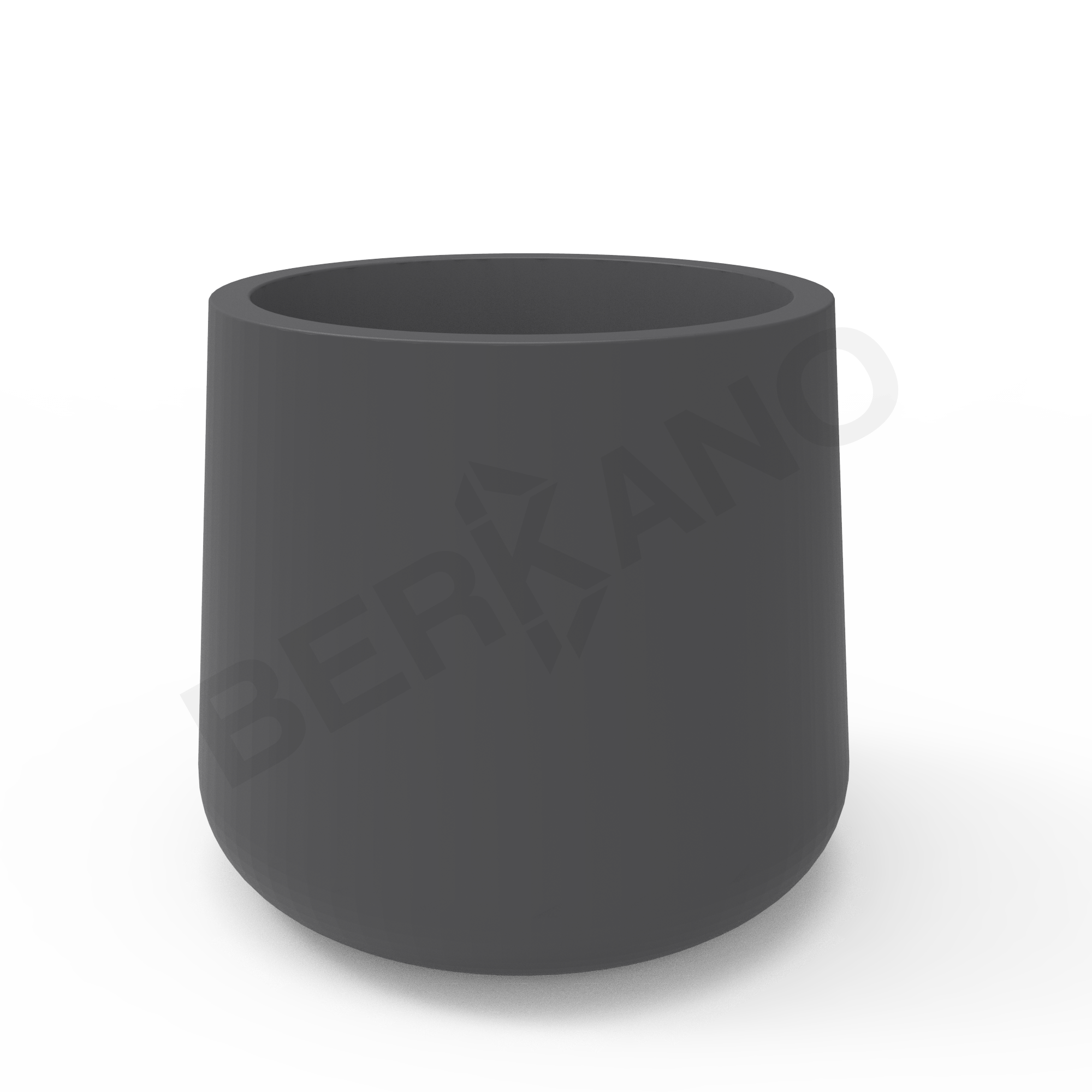 Кашпо Grace planter 110 DB графитового цвета - фото 1