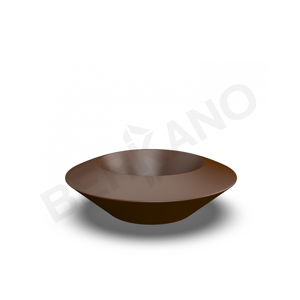 Кашпо Scodella 80 DB коричневого цвета - фото 1