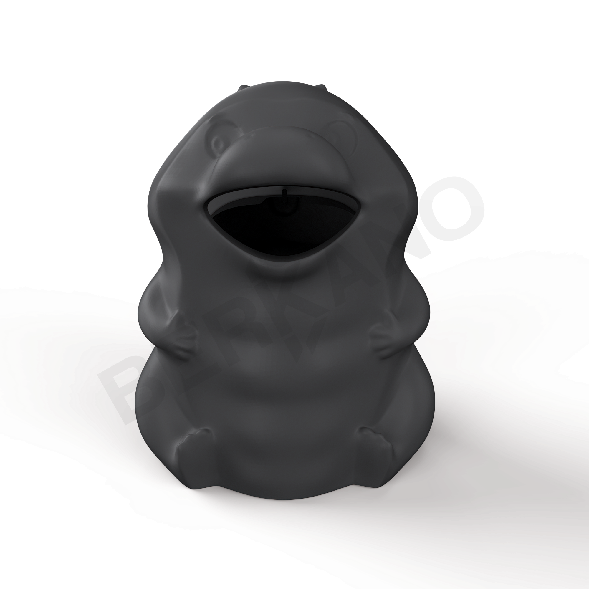 Урна детская BERKANO Croc графитового цвета - фото 1