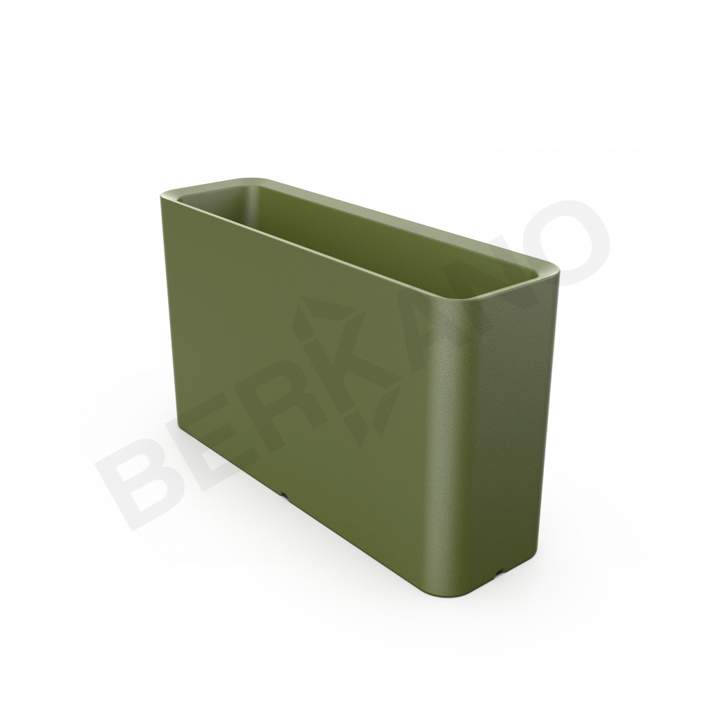 Кашпо Vittorio 53 DB темно-зеленого цвета - фото 1