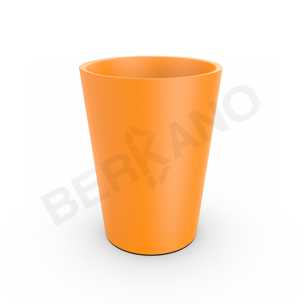 Кашпо Bloom 67 оранжевого цвета - фото 1