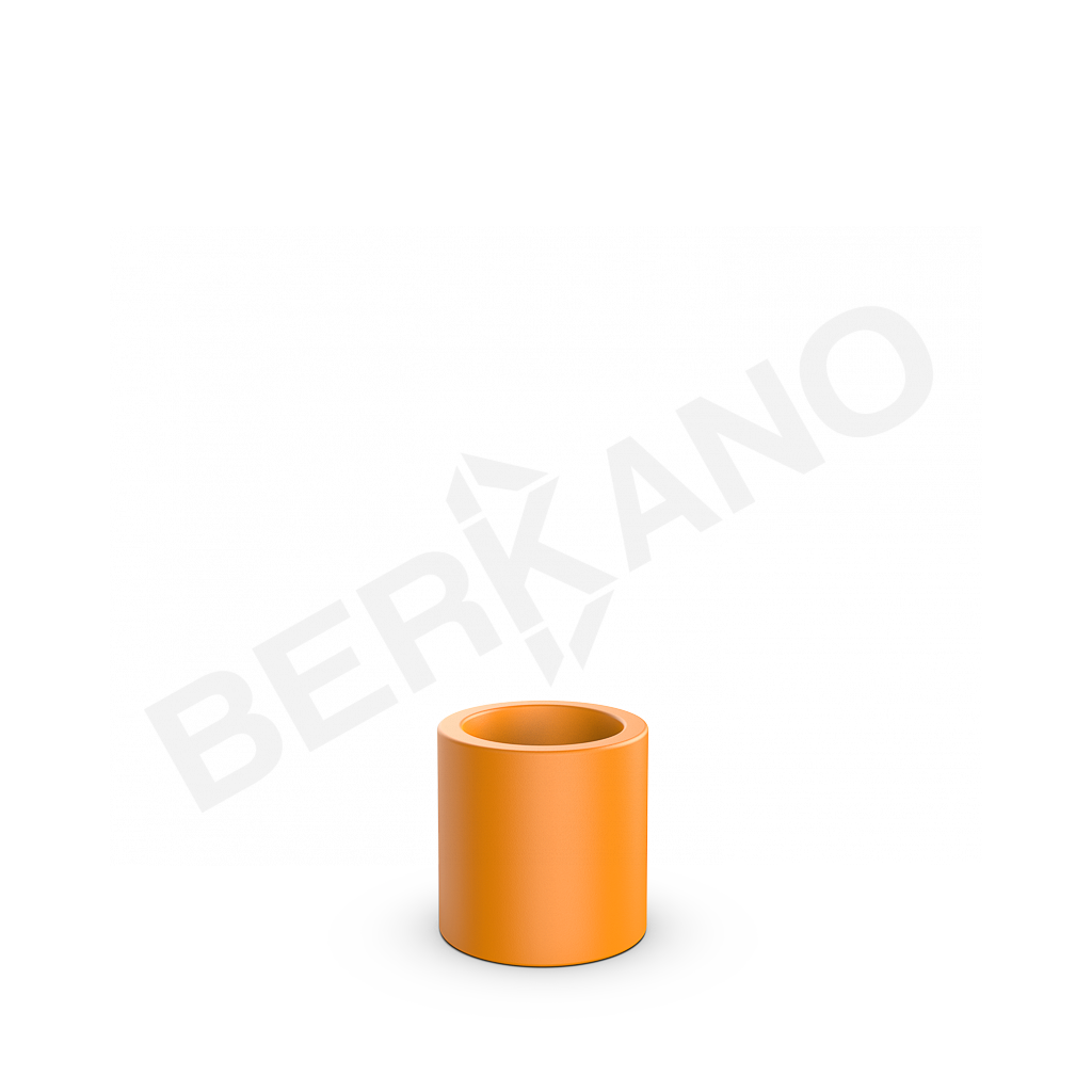 Кашпо Cilindro 30 оранжевого цвета - фото 1