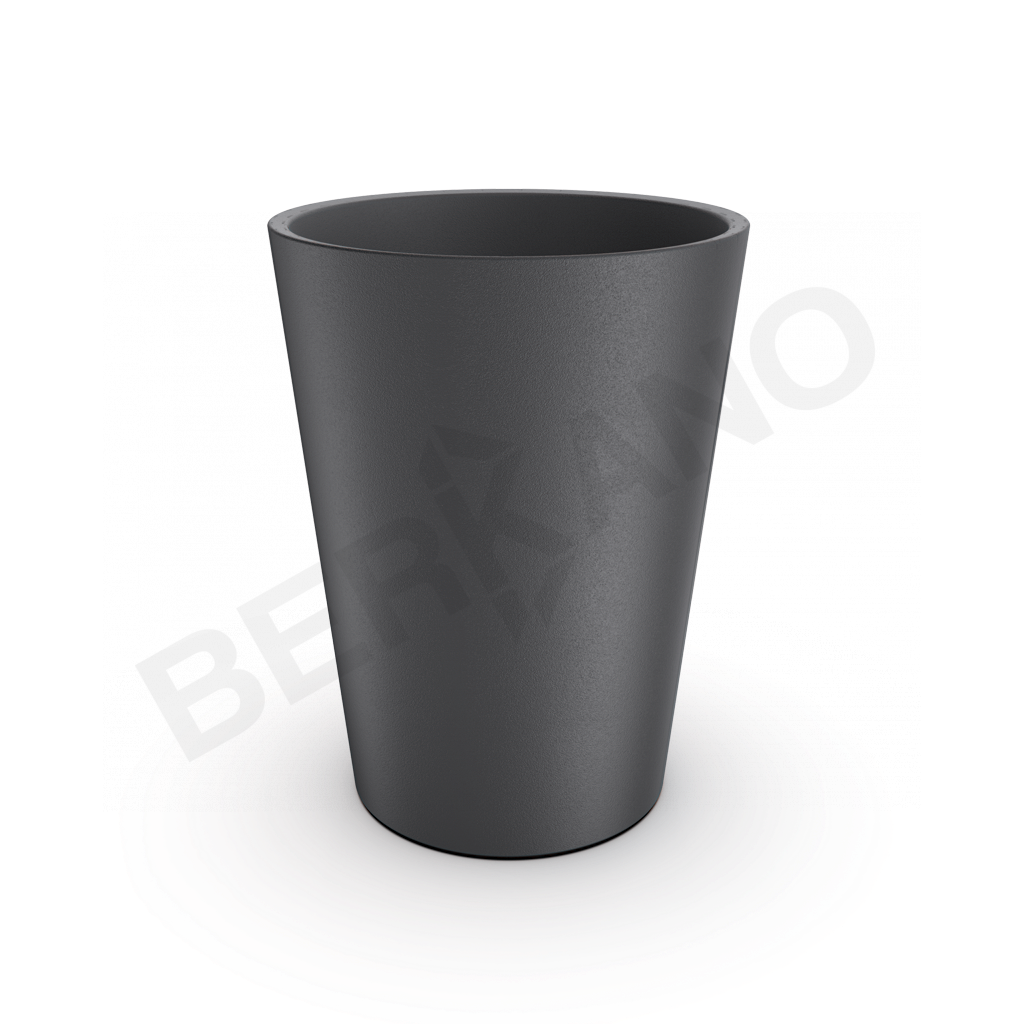 Кашпо Bloom 67 DB графитового цвета - фото 1