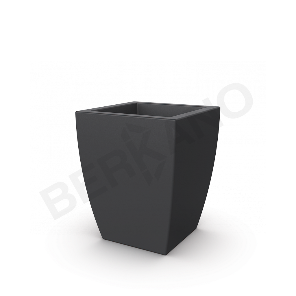 Кашпо Tenero 60 графитового цвета - фото 1