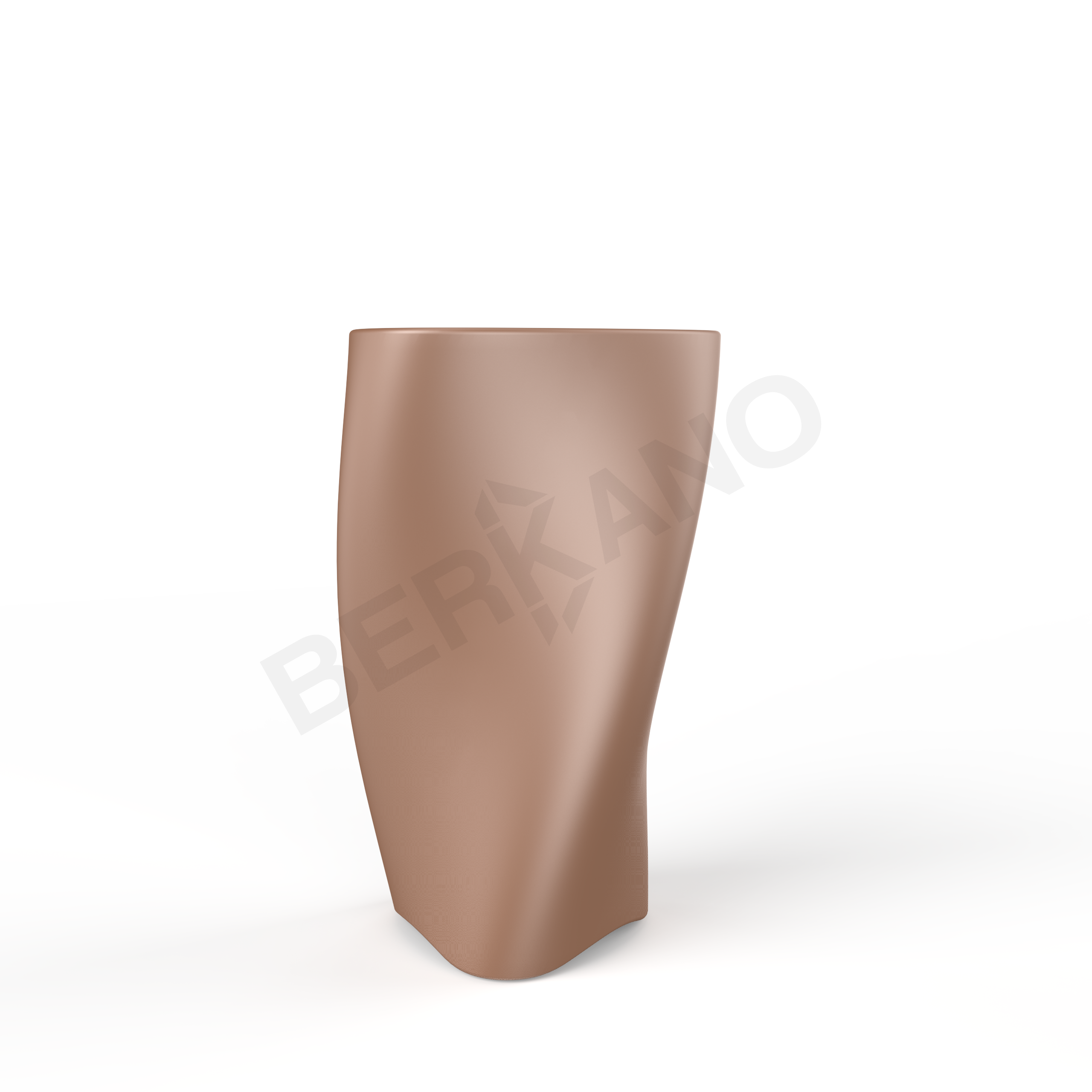 Кашпо Twist 108 коричневого цвета - фото 1