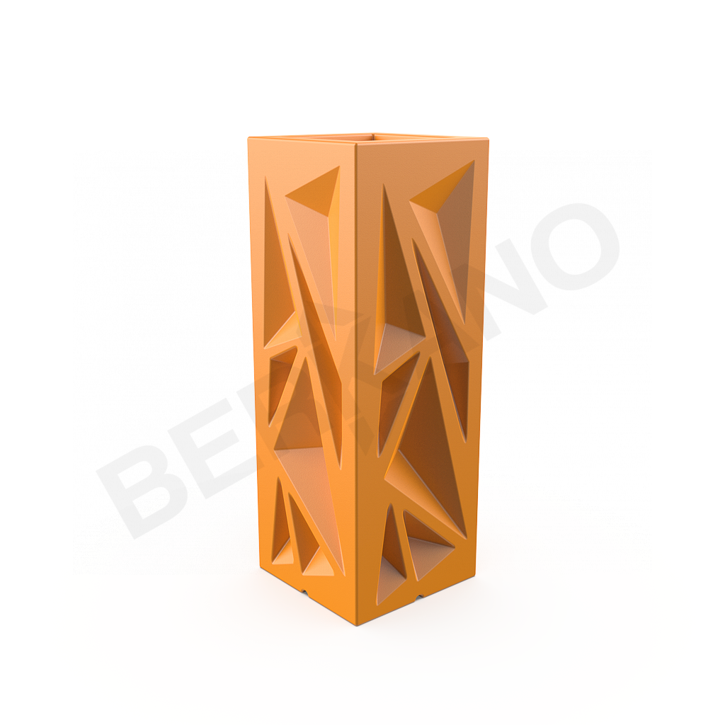 Кашпо Icelandic Vertical DB оранжевого цвета - фото 1