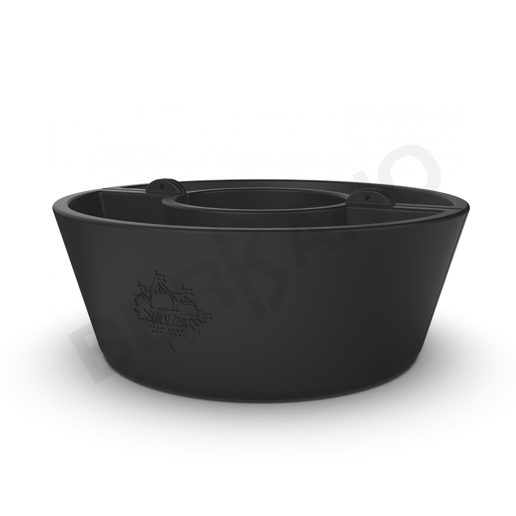 Кашпо Neva 30 черного цвета - фото 1