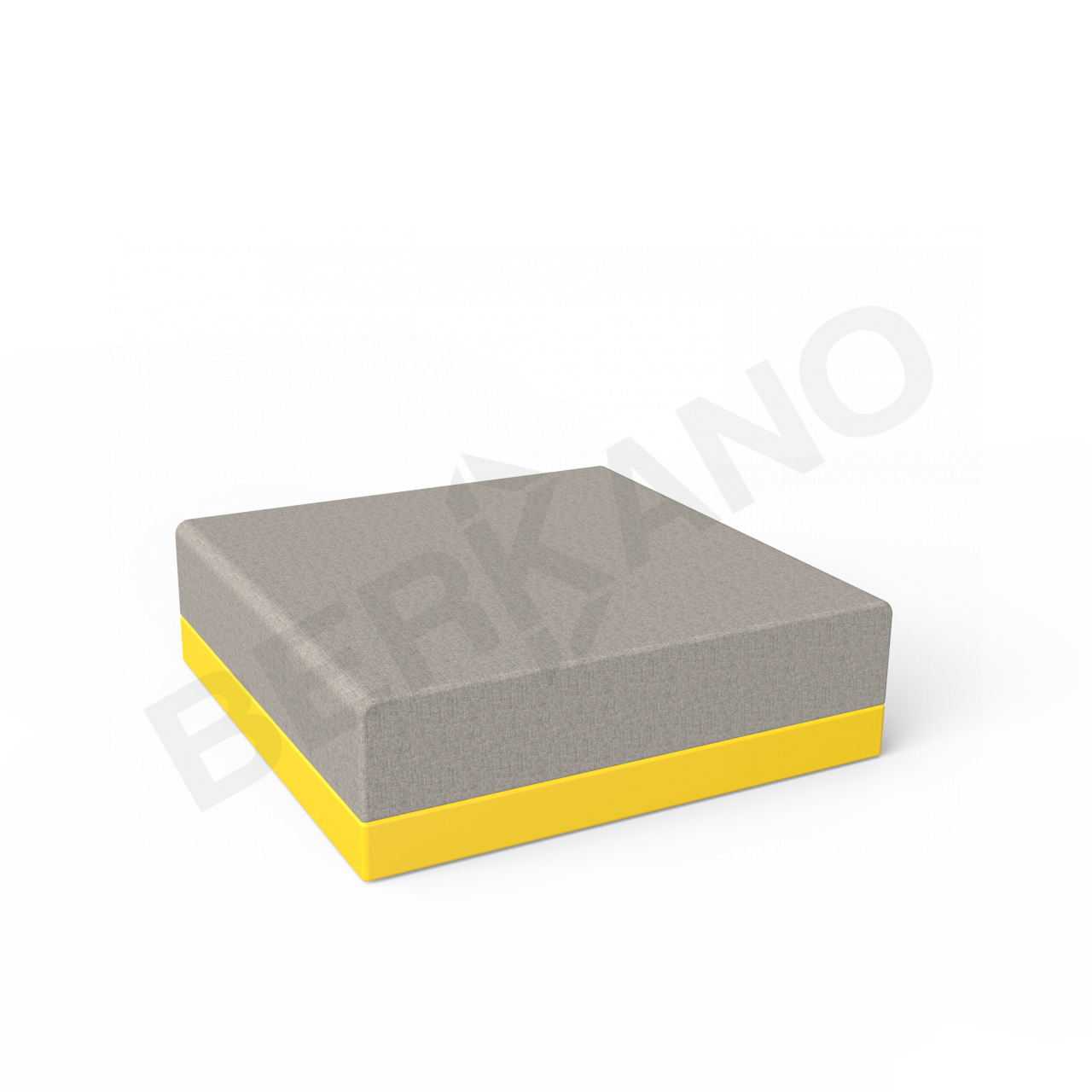 Пуф Quarter modular с подушками желтого цвета / аксессуар Light grey - фото 1