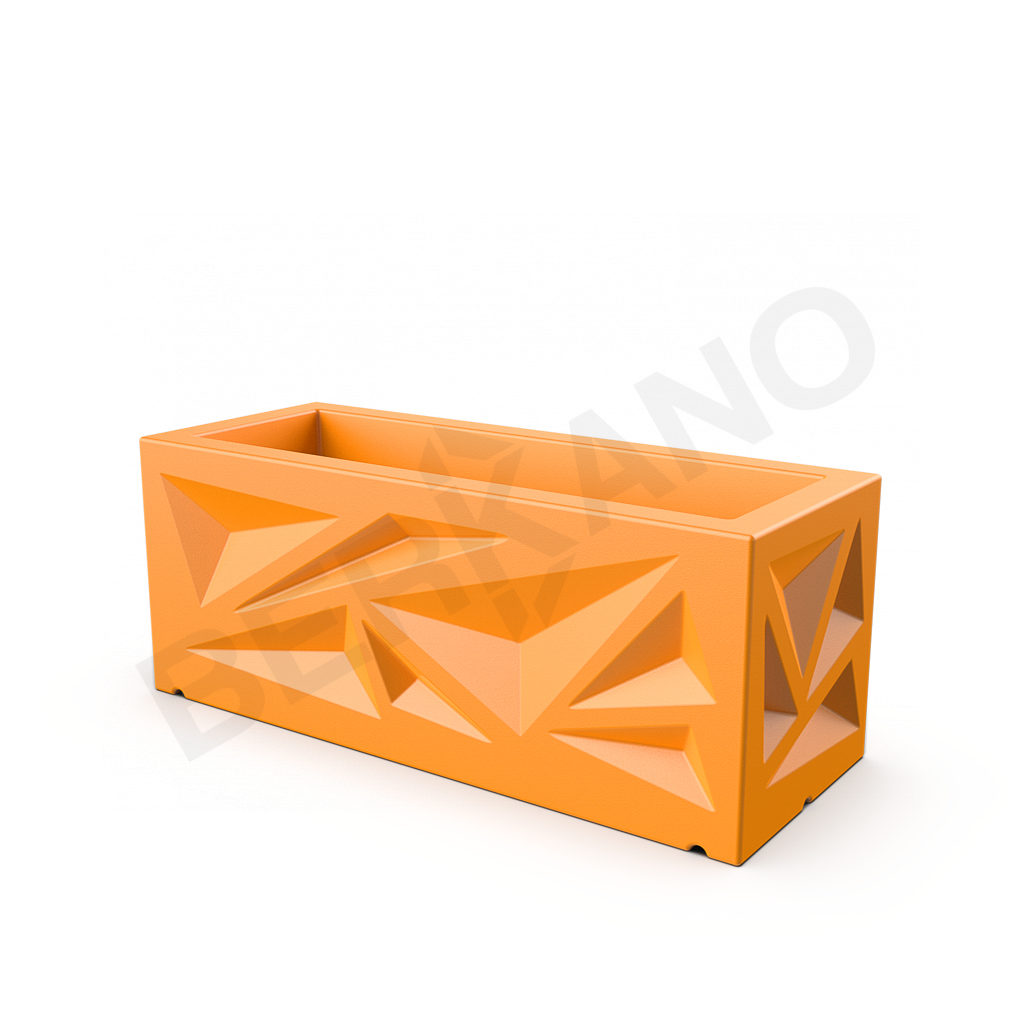 Кашпо Icelandic Horizontal DB оранжевого цвета - фото 1