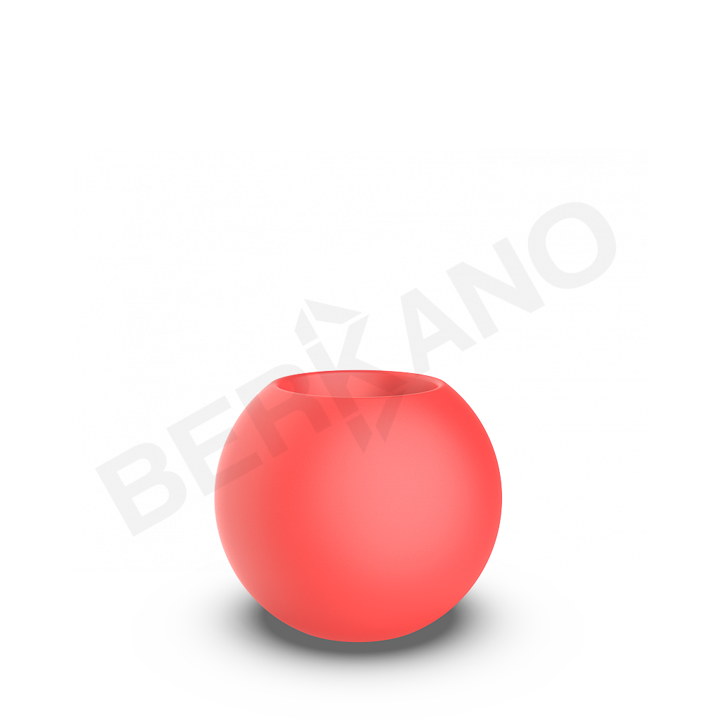 Кашпо Terra 50 DB красного цвета - фото 1