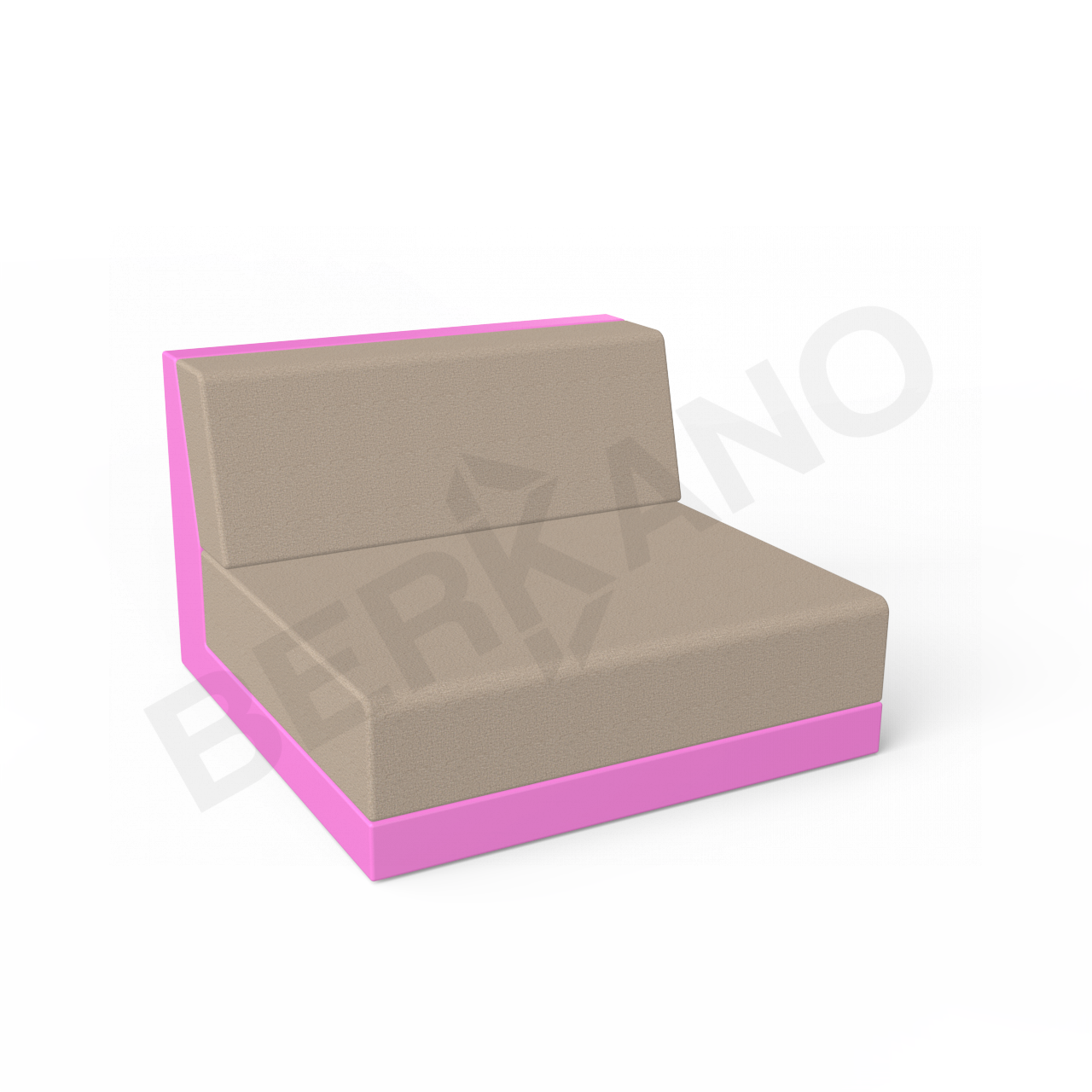 Диван Quarter modular средний с подушками фиолетового цвета / аксессуар Canvas - фото 1