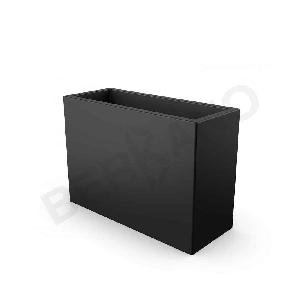 Кашпо Cubric 100*70 DB графитового цвета - фото 1