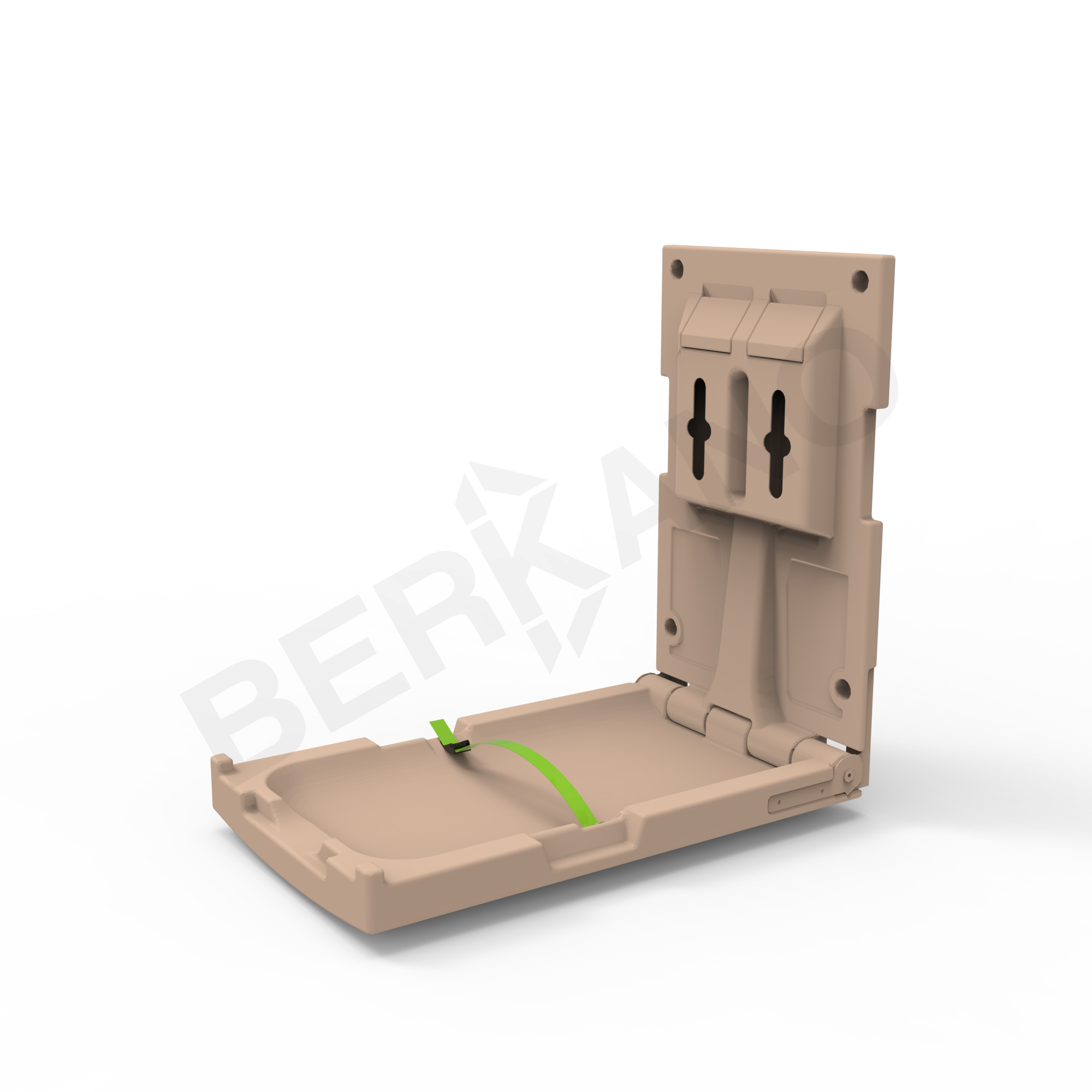 Пеленальный столик вертикальный BERKANO Kids терракотового цвета - фото 1