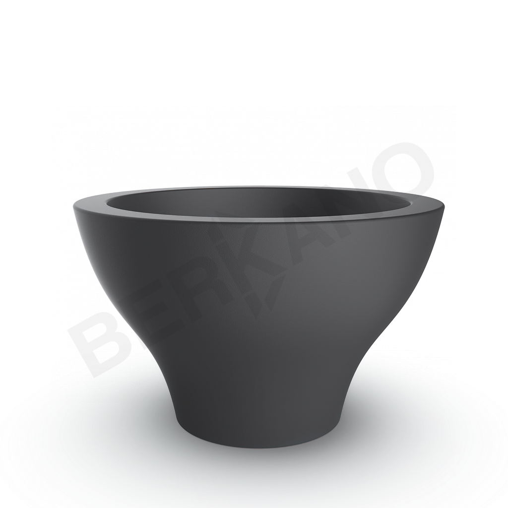 Кашпо Vetro 75 DB графитового цвета - фото 1