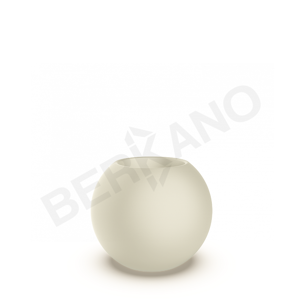 Кашпо Terra 50 бежевого цвета - фото 1