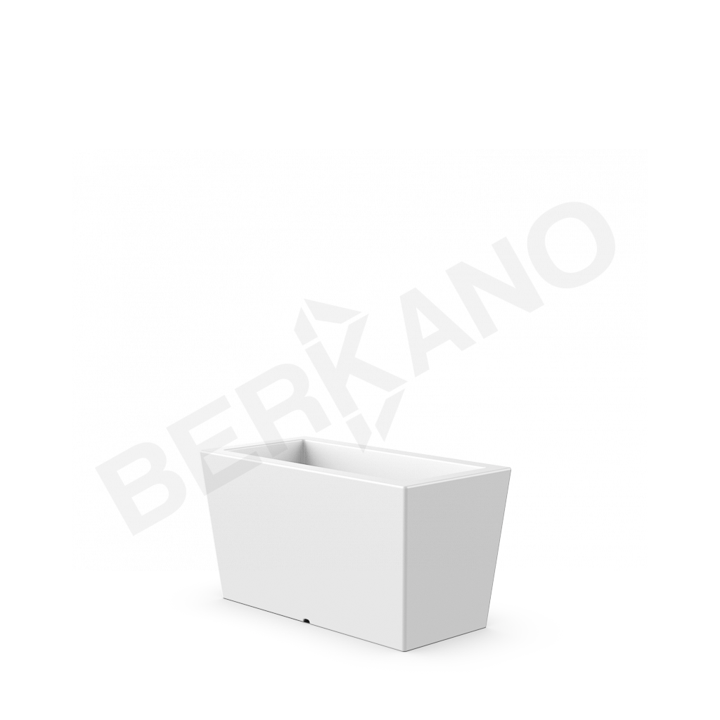 Кашпо Trapezio 42H белого цвета