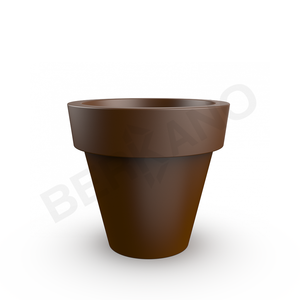 Кашпо classic 120 коричневого цвета - фото 1