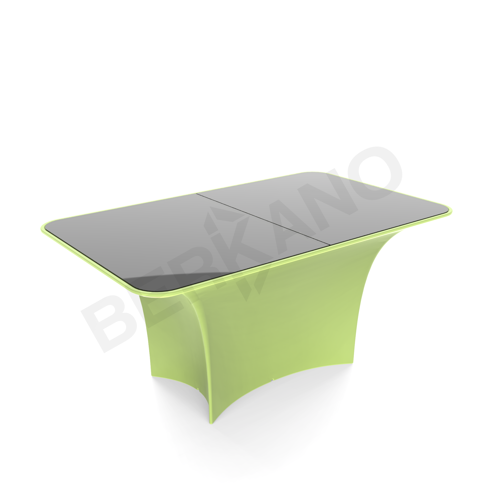 Стол Oasis со стеклом зеленого цвета - фото 1