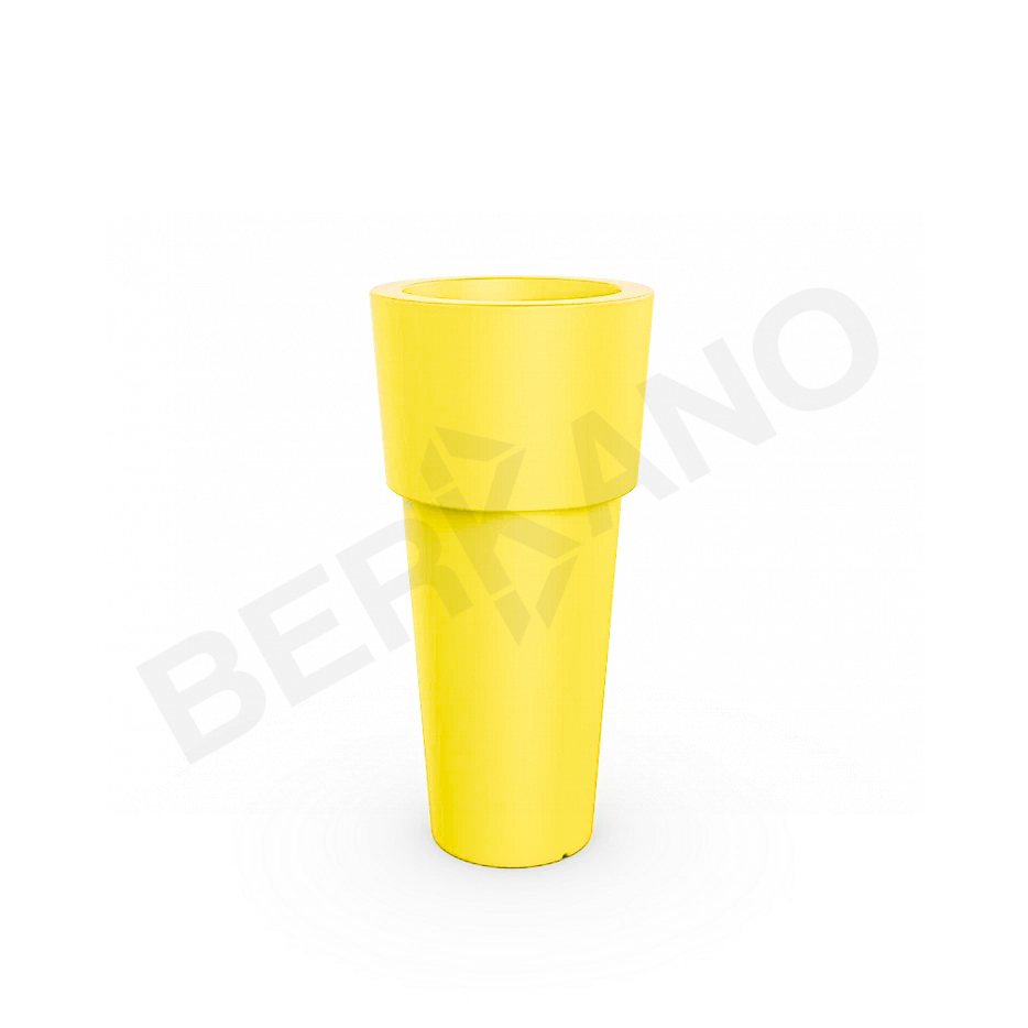 Кашпо Ray 100 DB желтого цвета - фото 1