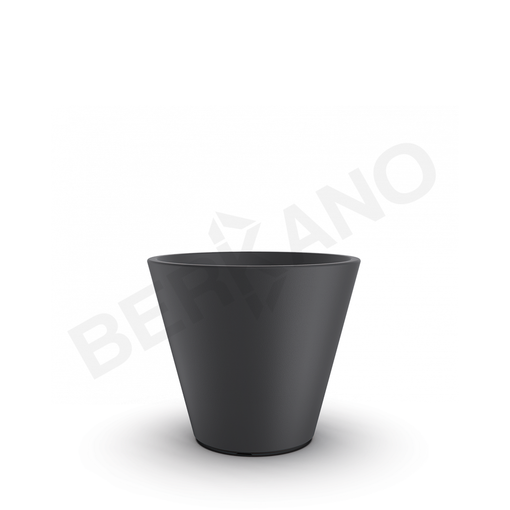 Кашпо Bliss 42 графитового цвета - фото 1