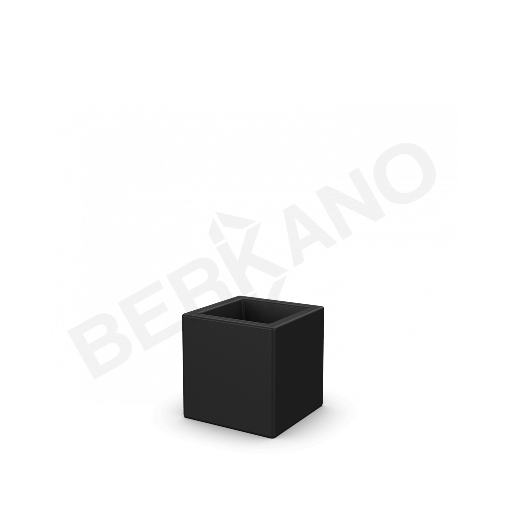 Кашпо Quarter 25 черного цвета - фото 1