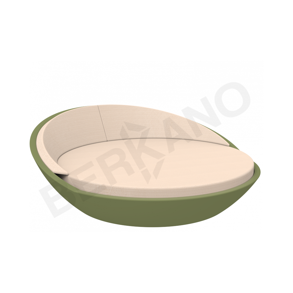 Шезлонг Riviera темно-зеленого цвета / аксессуар Milk - фото 1