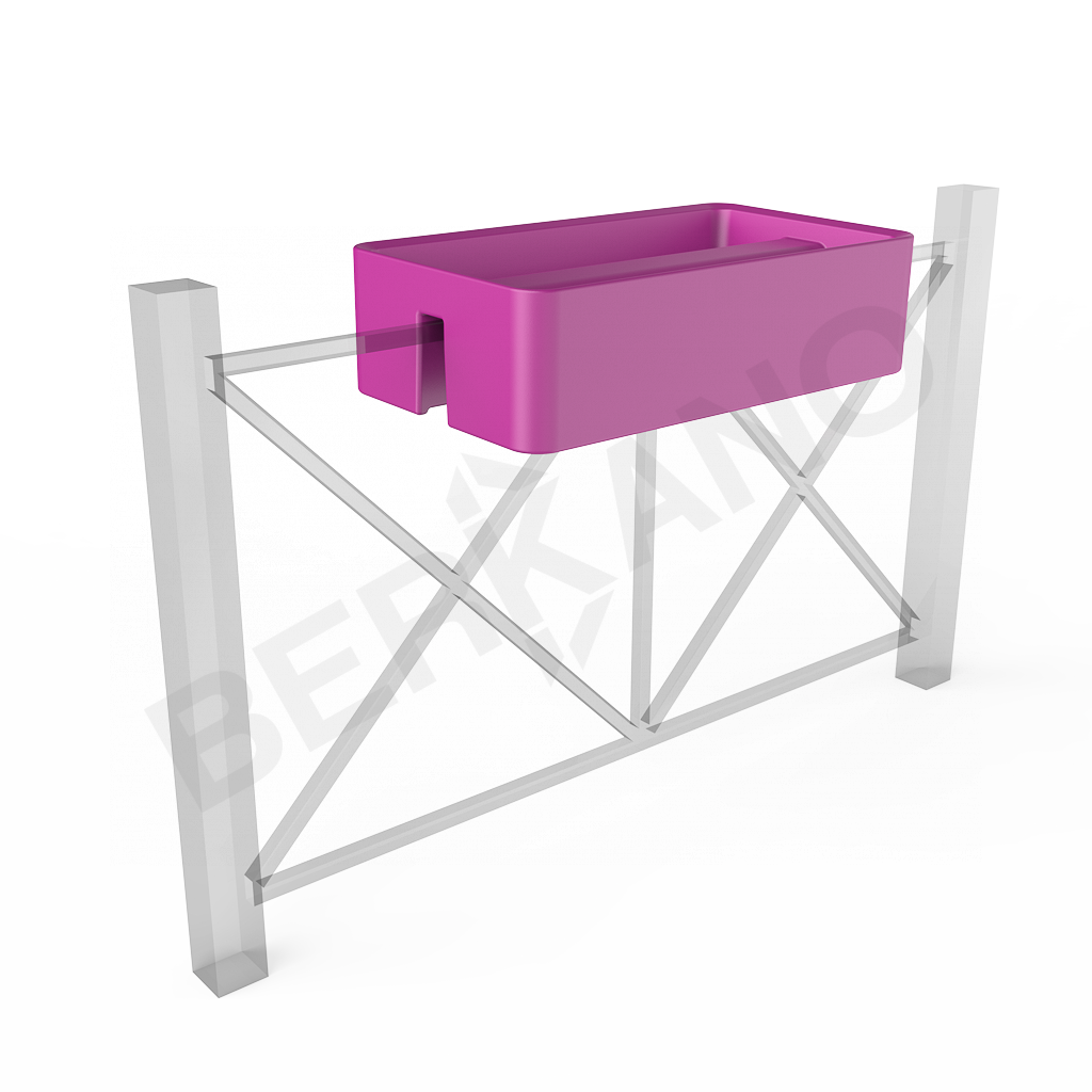 Кашпо Vittorio Fence 28 DB фиолетового цвета - фото 1