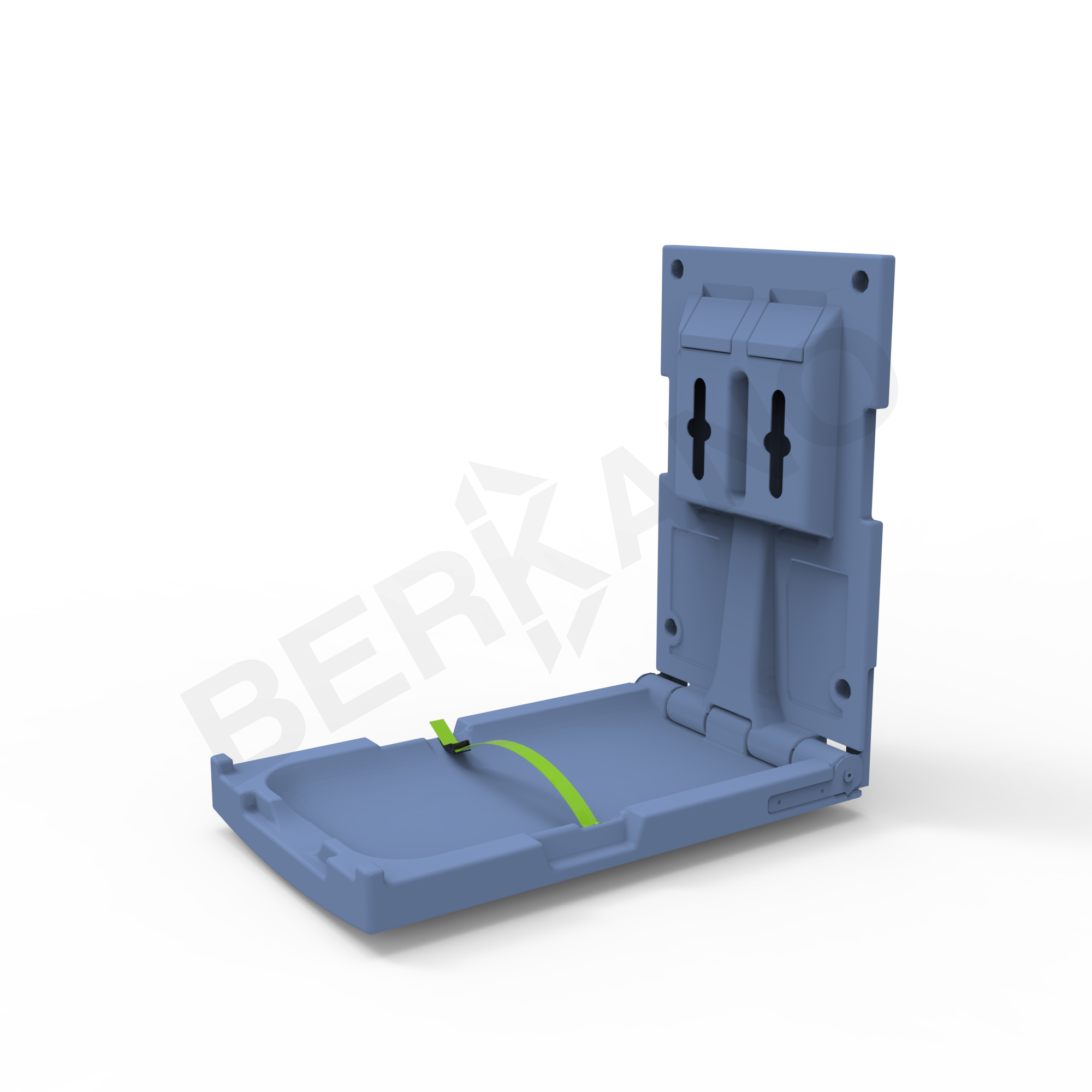 Пеленальный столик вертикальный BERKANO Kids синего цвета - фото 1