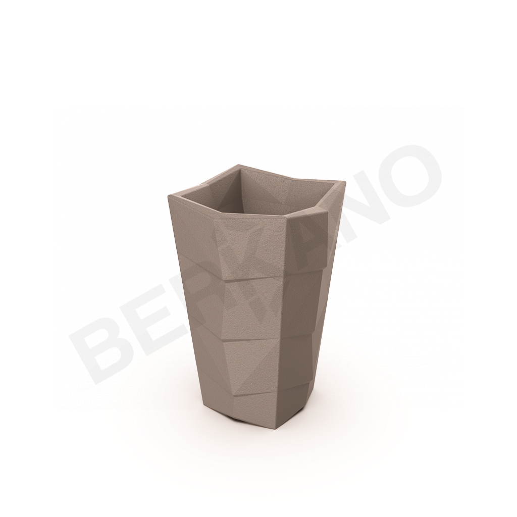 Кашпо Agava 70 кофейного цвета - фото 1