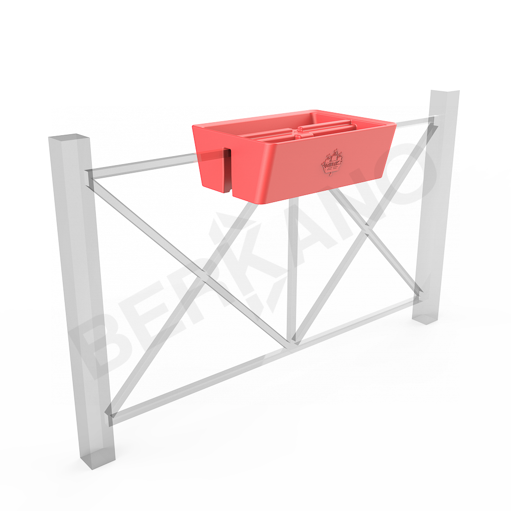 Кашпо Pabellon 24 красного цвета - фото 1