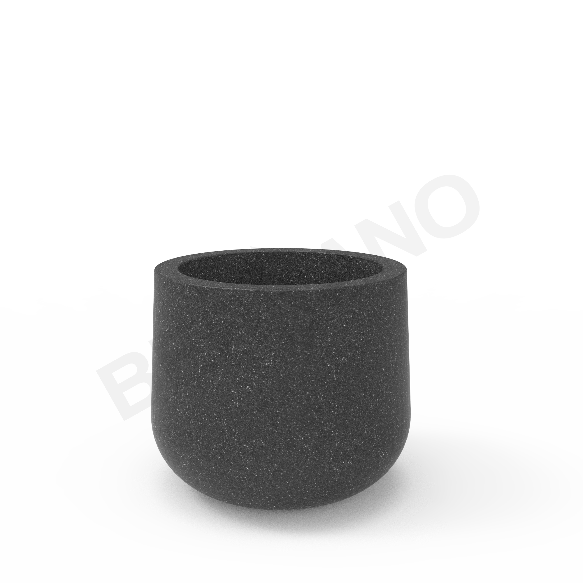 Кашпо Grace planter 45 DB цвета черный гранит - фото 1