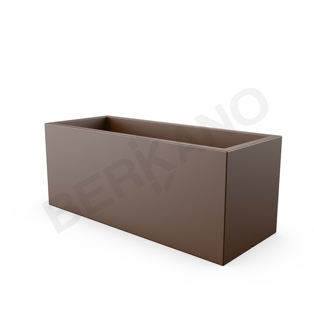 Кашпо Cubric 150*60 DB коричневого цвета - фото 1