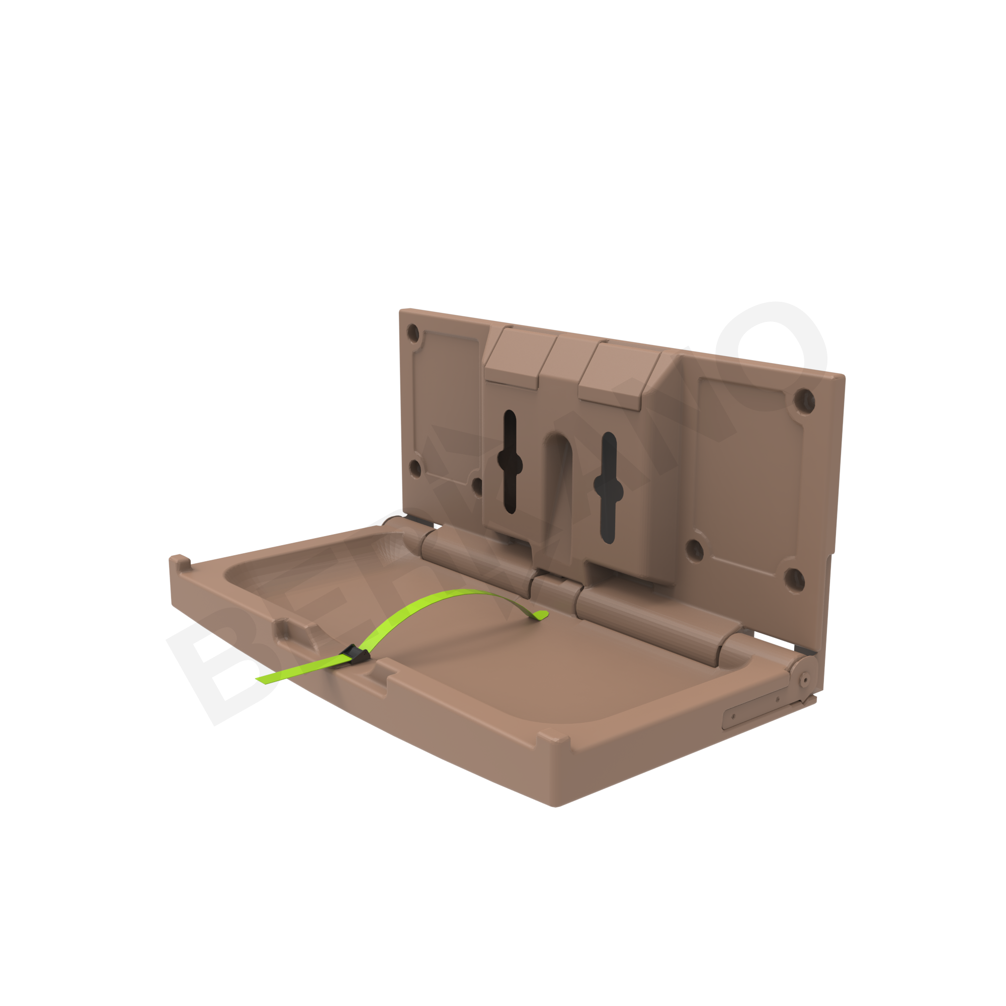 Пеленальный столик горизонтальный BERKANO Kids коричневого цвета - фото 1