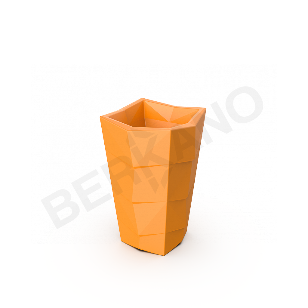 Кашпо Agava 70 DB оранжевого цвета - фото 1