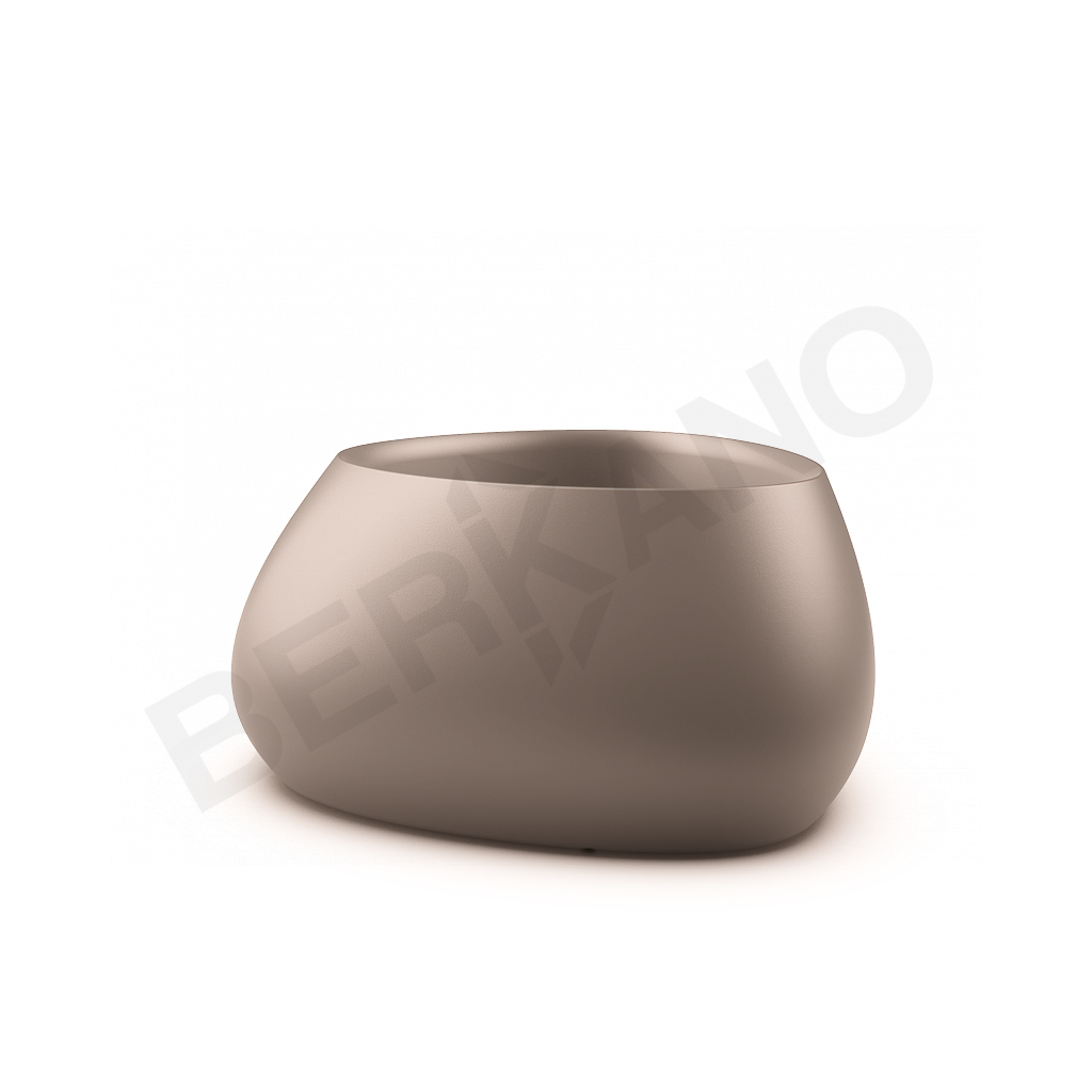 Кашпо Bend 60 DB кофейного цвета - фото 1