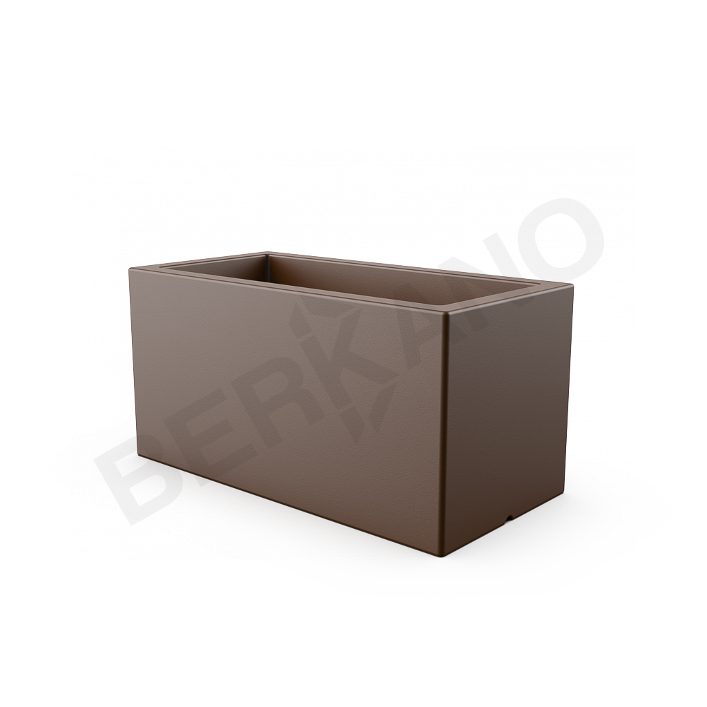 Кашпо Cubric 80*40 DB коричневого цвета - фото 1