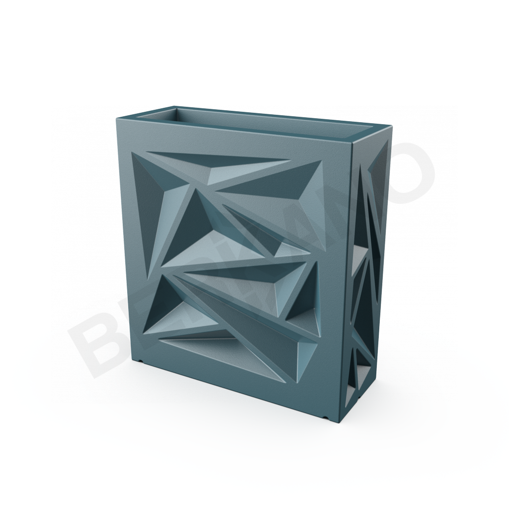 Кашпо Icelandic Square DB бирюзового цвета - фото 1