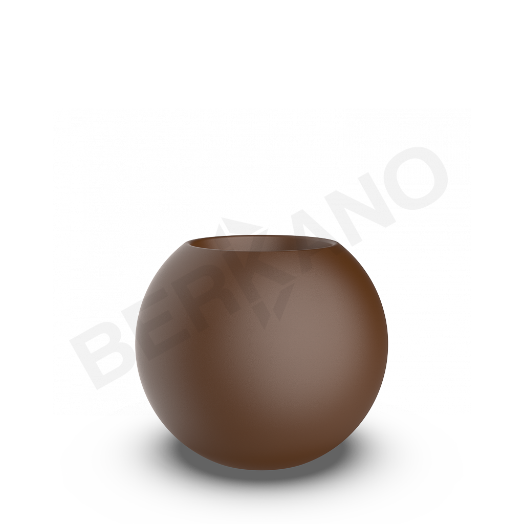 Кашпо Terra 60 коричневого цвета - фото 1