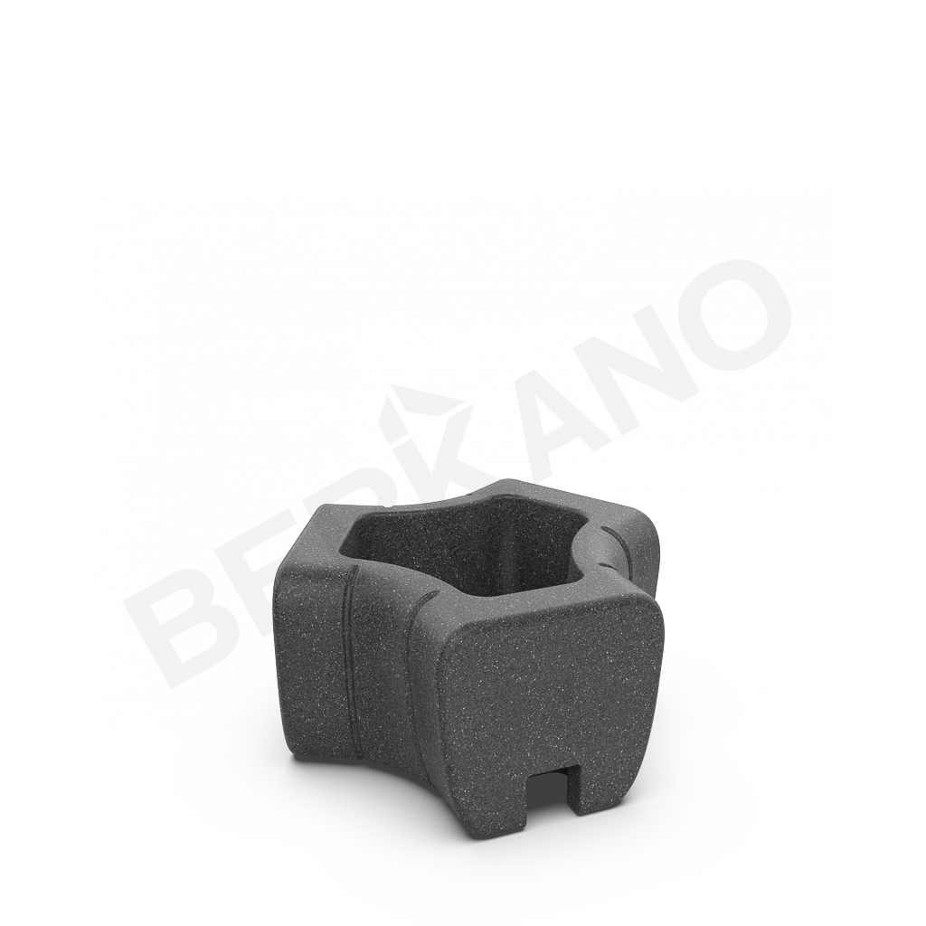 Кашпо-соединитель Y-seat connect DB цвета черный гранит - фото 1