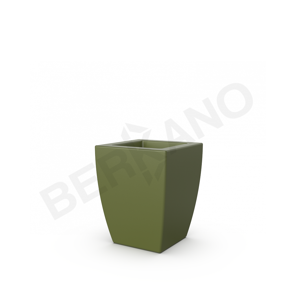 Кашпо Tenero 40 DB темно-зеленого цвета - фото 1