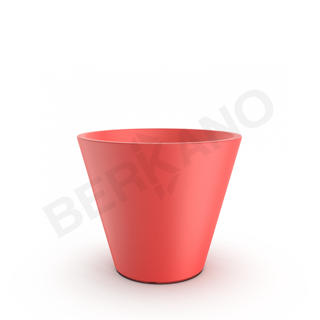 Кашпо Bliss 50 красного цвета - фото 1