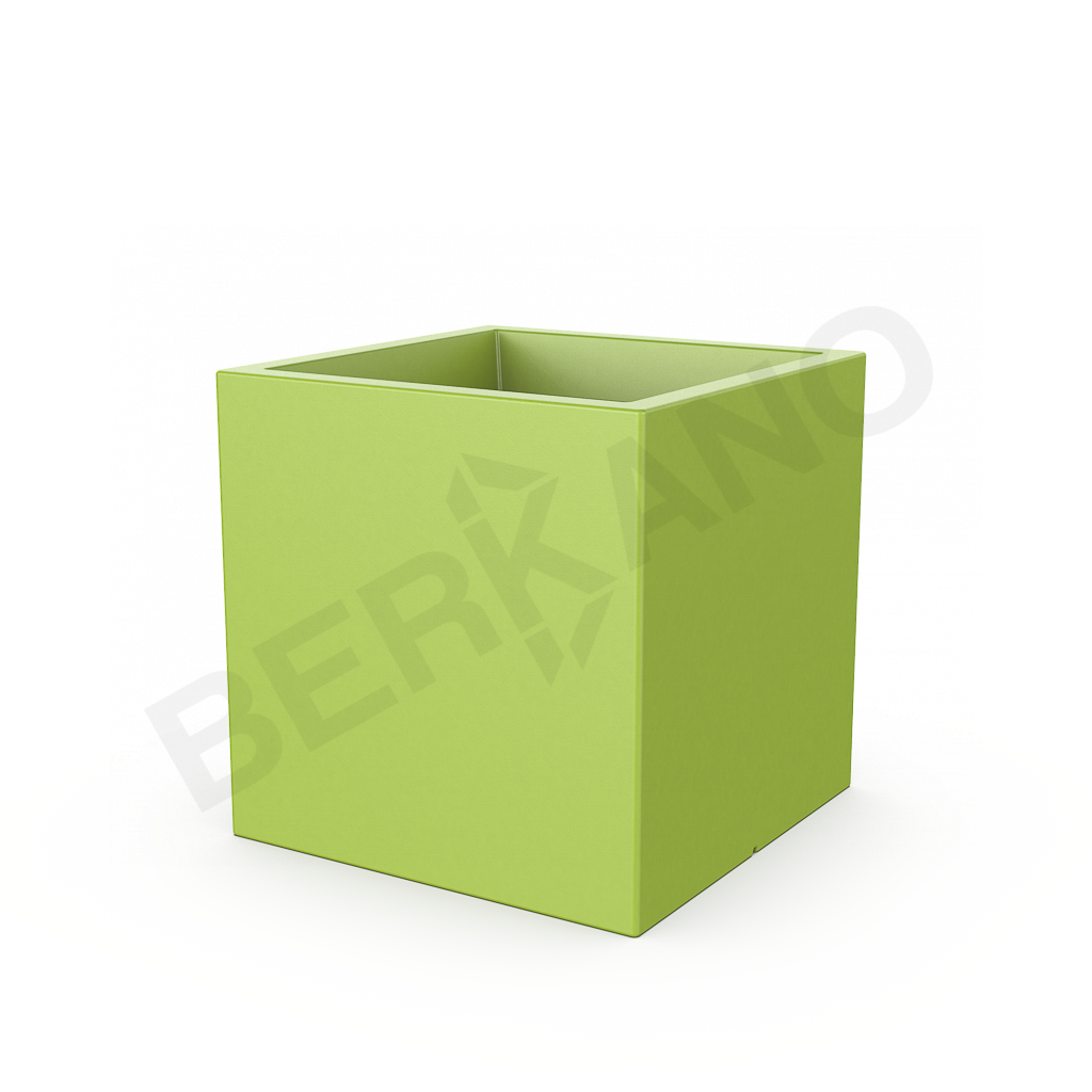 Кашпо Quarter 70 DB зеленого цвета - фото 1