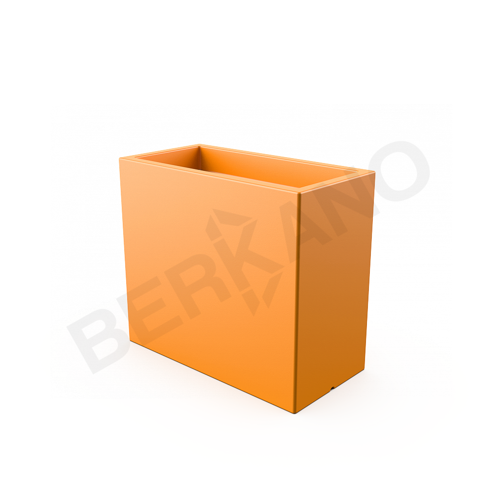 Кашпо Cubric 70*80 DB оранжевого цвета - фото 1