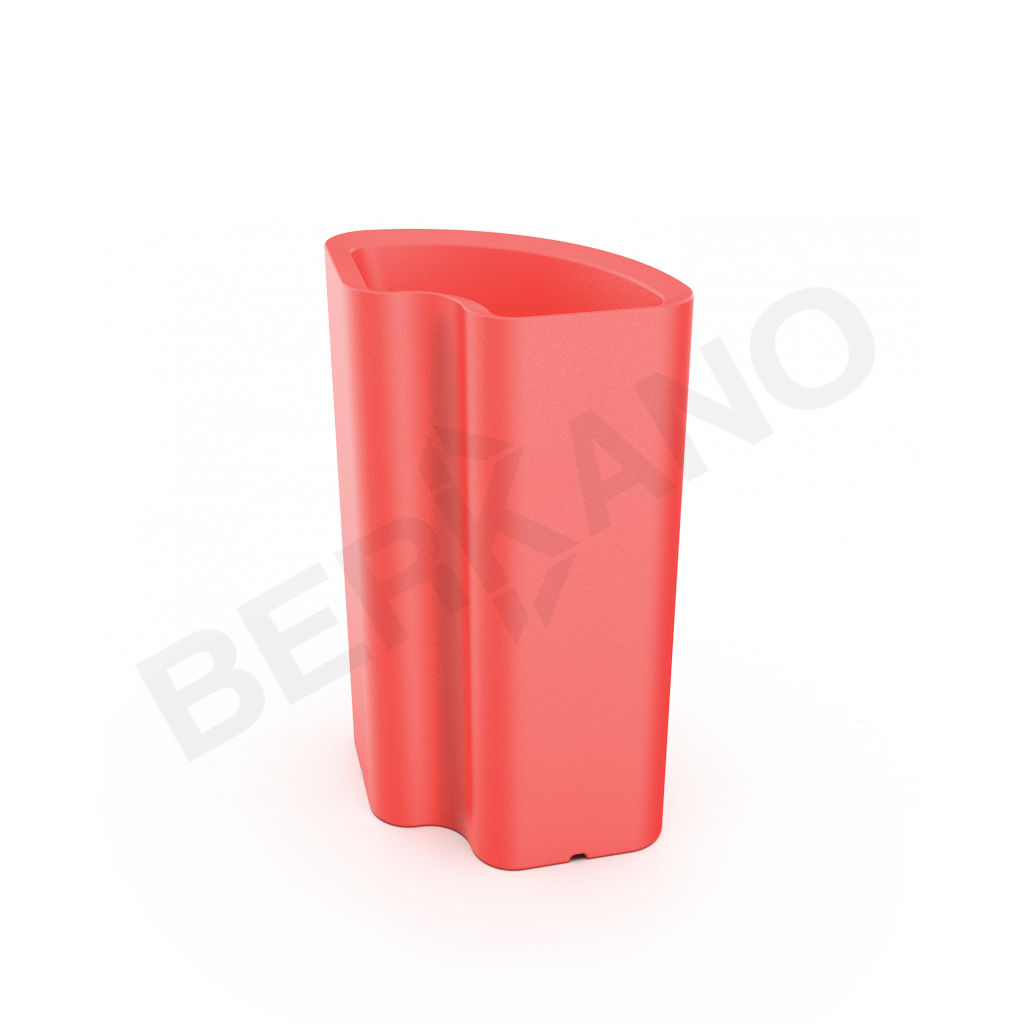 Кашпо Vittorio 80an DB красного цвета - фото 1